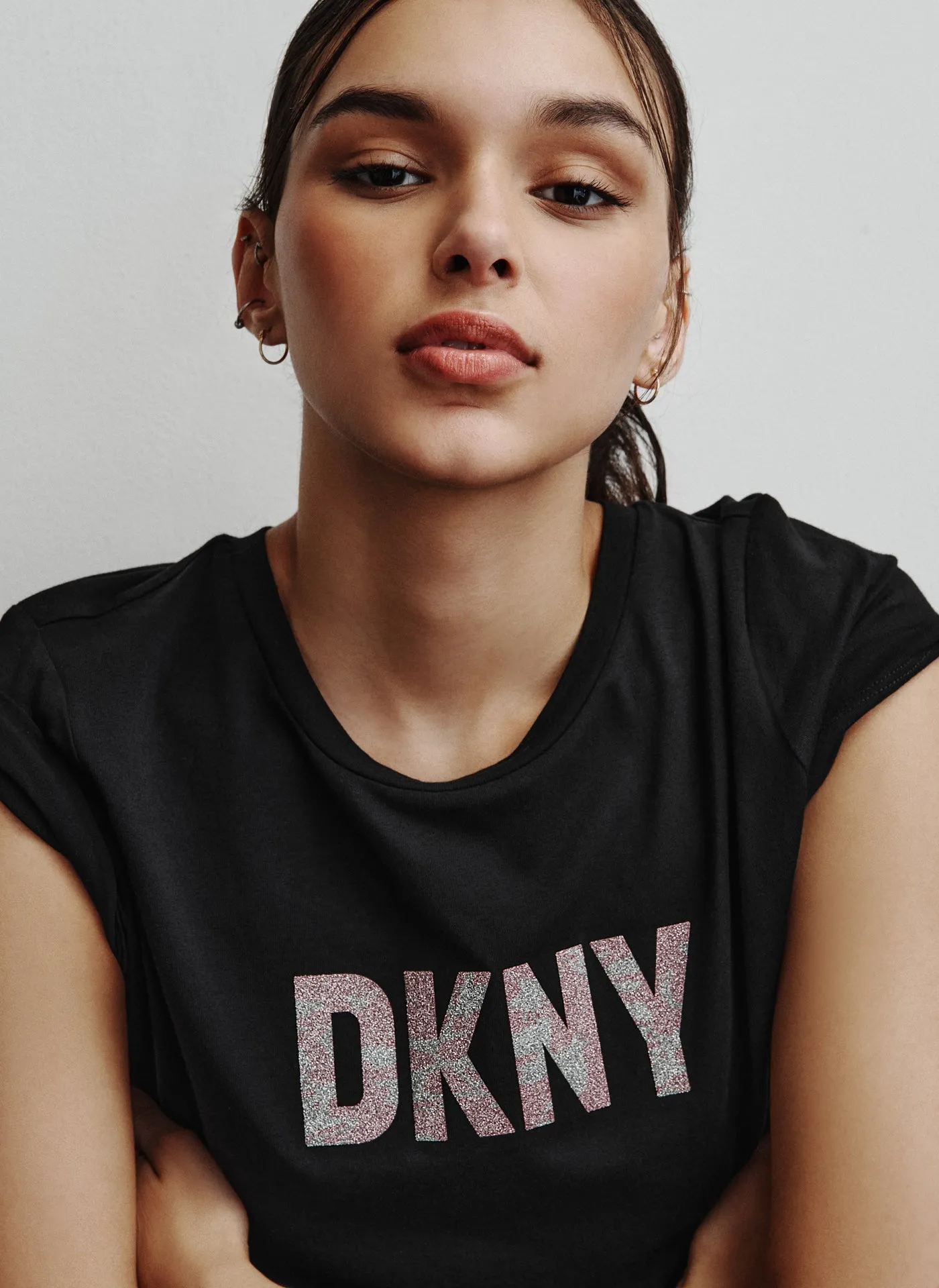 GLITTER LOGO TEE sold by DKNY product image thumbnail 3