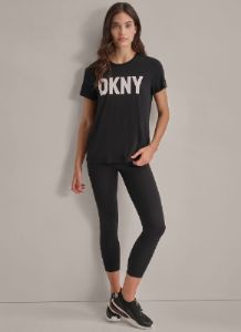EXPLODED LOGO CREW NECK TEE sold by DKNY