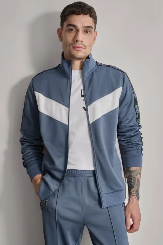 LOGO TRACK JACKET sold by DKNY