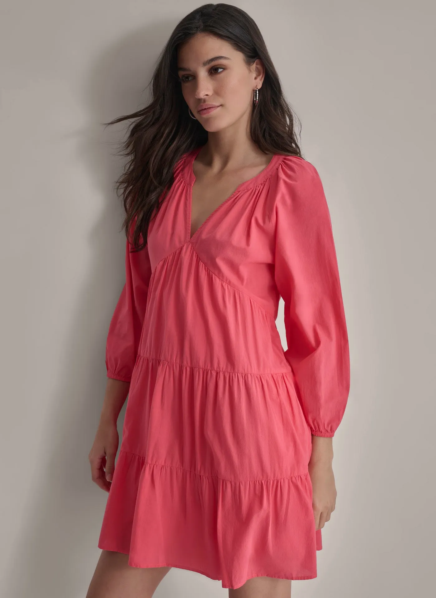 RAGLAN SLEEVE TIERED DRESS sold by DKNY product image thumbnail 3