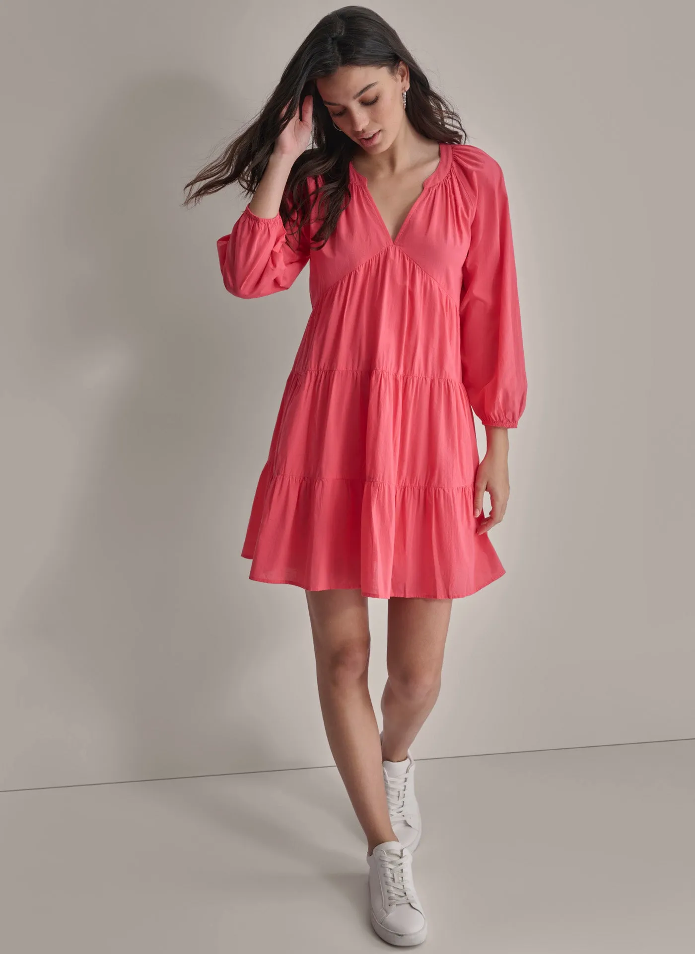 RAGLAN SLEEVE TIERED DRESS sold by DKNY product image thumbnail 4