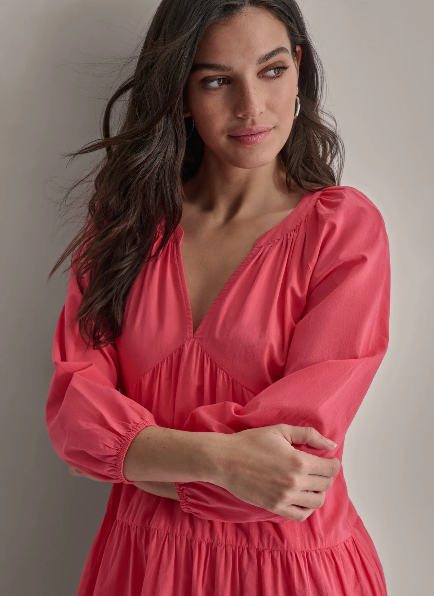 RAGLAN SLEEVE TIERED DRESS sold by DKNY product image thumbnail 5