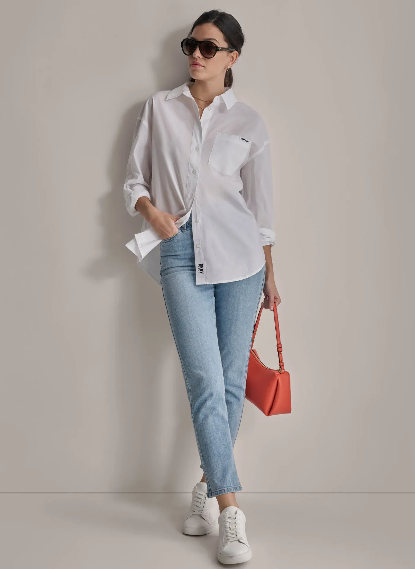 DKNY JEANS POPLIN BUTTON DOWN sold by DKNY product image thumbnail 3
