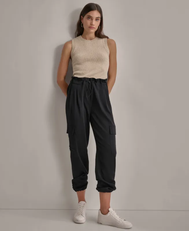 HIGH WAIST SOFT CARGO PANT sold by DKNY