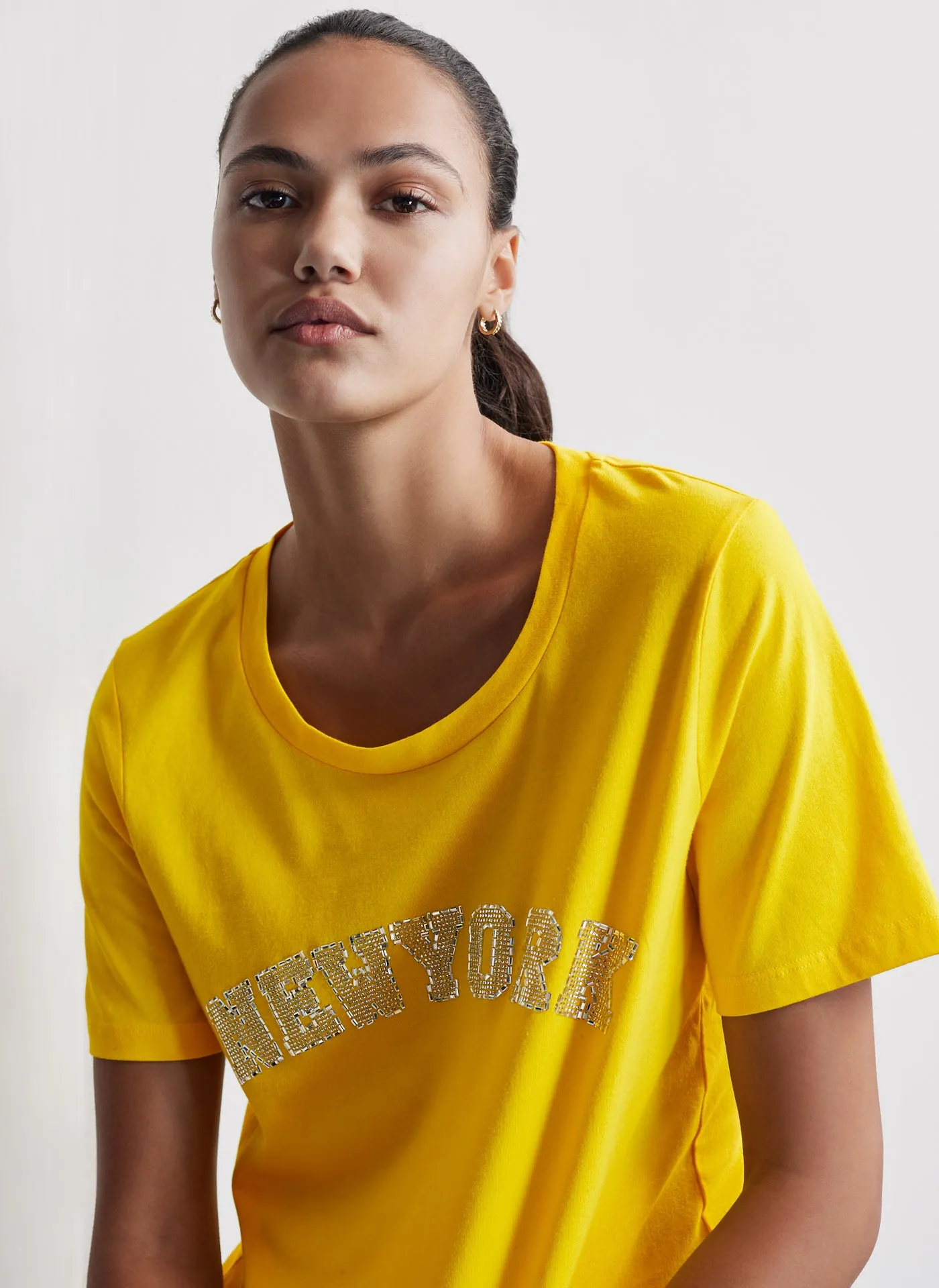 METALLIC NEW YORK TEE sold by DKNY product image thumbnail 3
