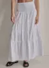 SMOCKED WAIST MIDI SKIRT sold by DKNY