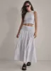 SMOCKED WAIST MIDI SKIRT sold by DKNY
