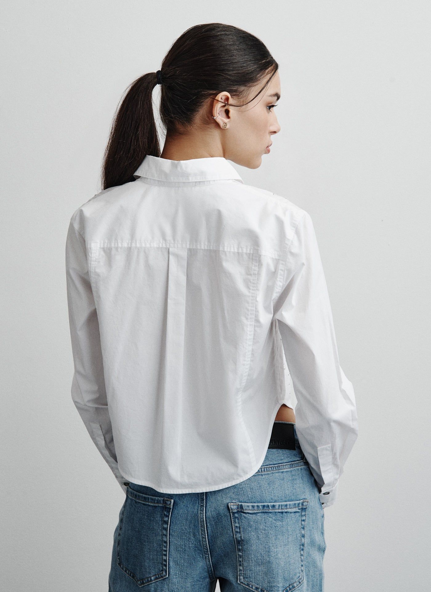 DOME STUDS POPLIN TOP sold by DKNY product image thumbnail 2