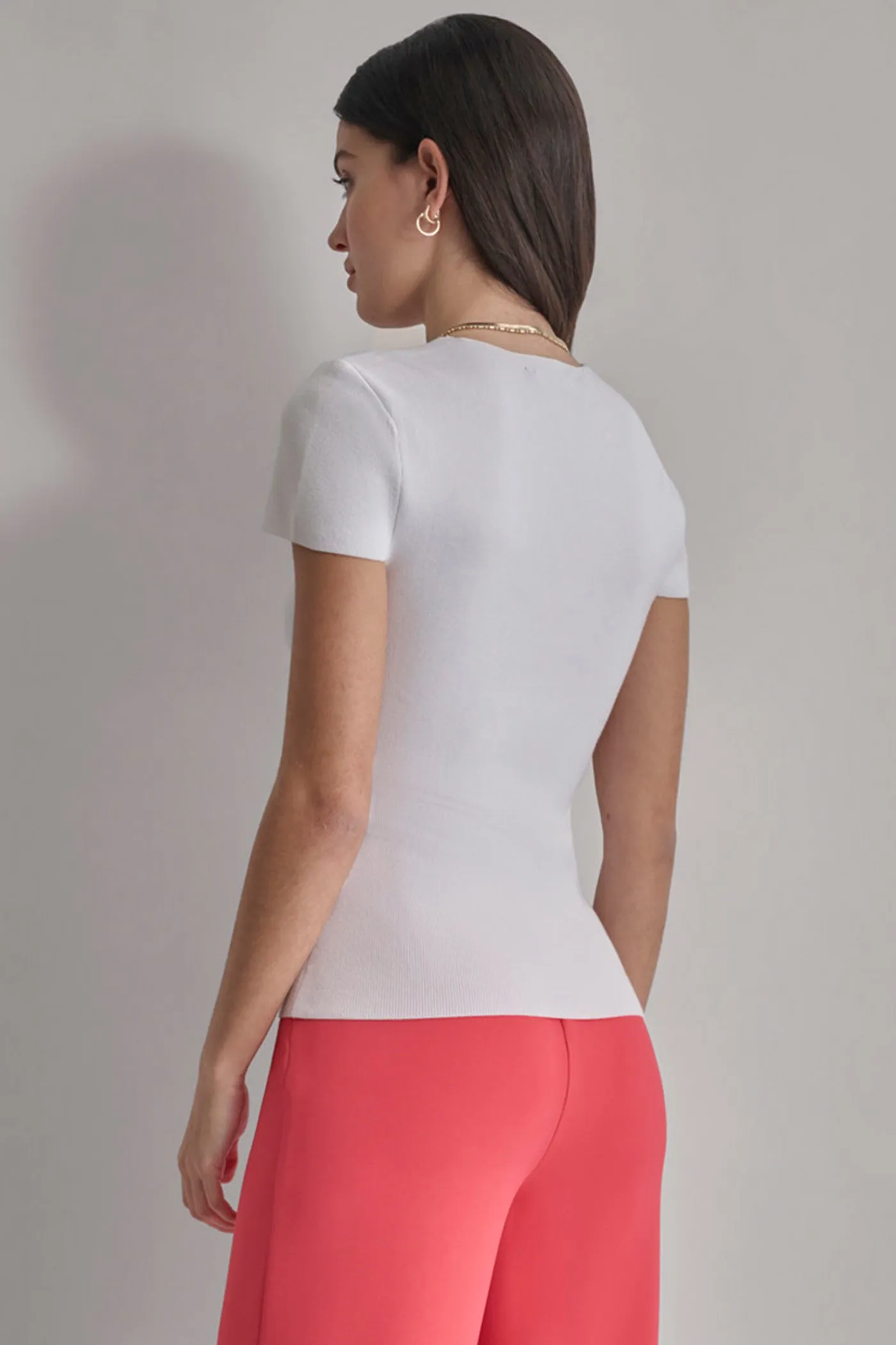 SQUARE NECK KNIT TOP sold by DKNY product image thumbnail 2