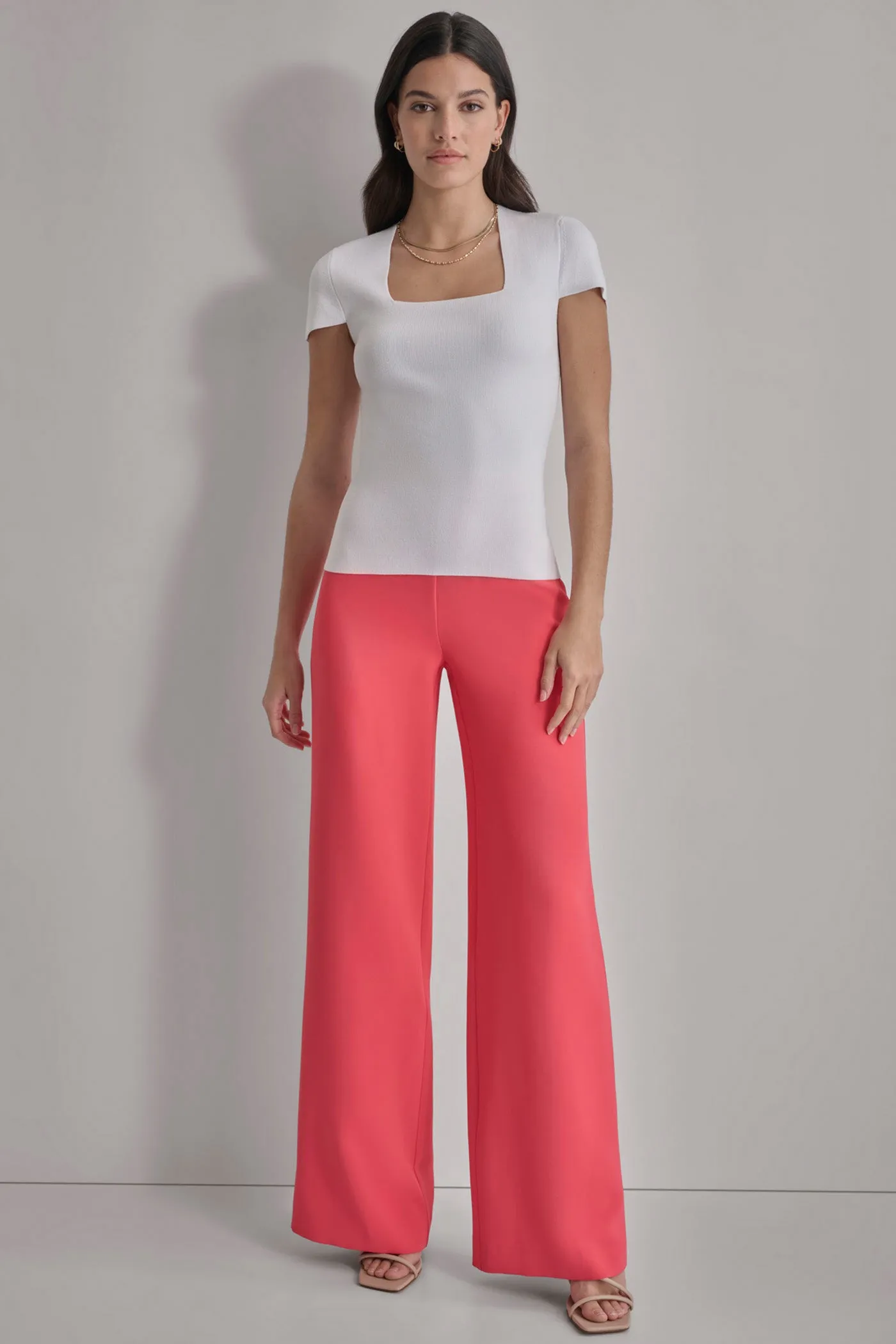 SQUARE NECK KNIT TOP sold by DKNY product image thumbnail 3