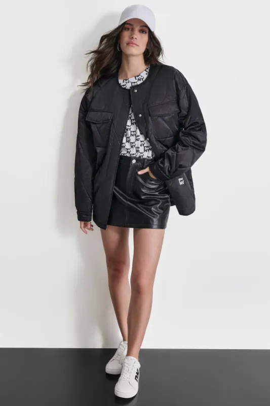 NYLON SHIRT JACKET sold by DKNY