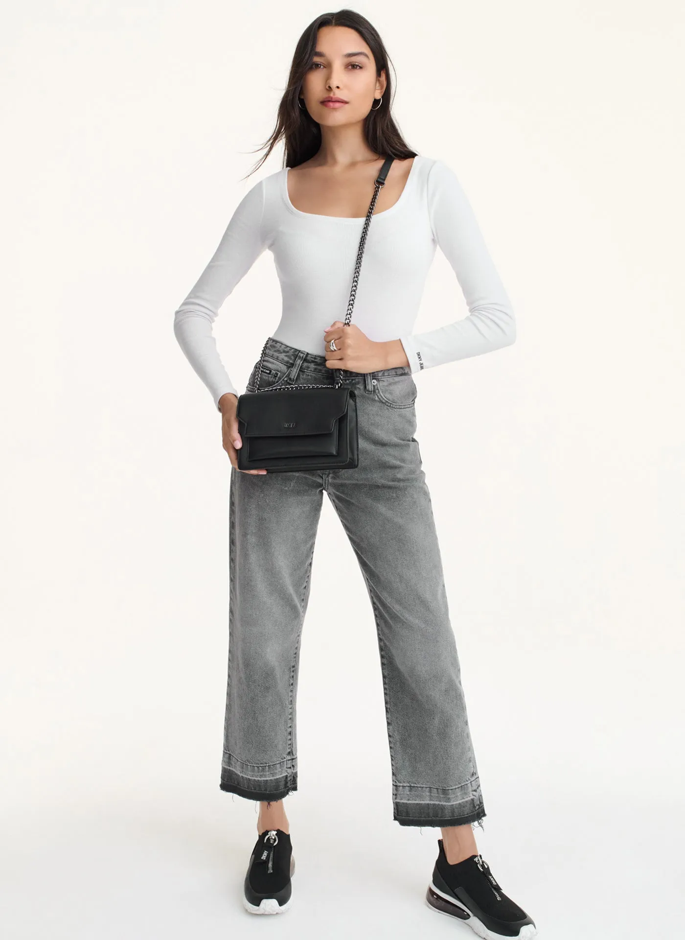 Millie Flap Leather Shoulder Crossbody sold by DKNY product image thumbnail 5