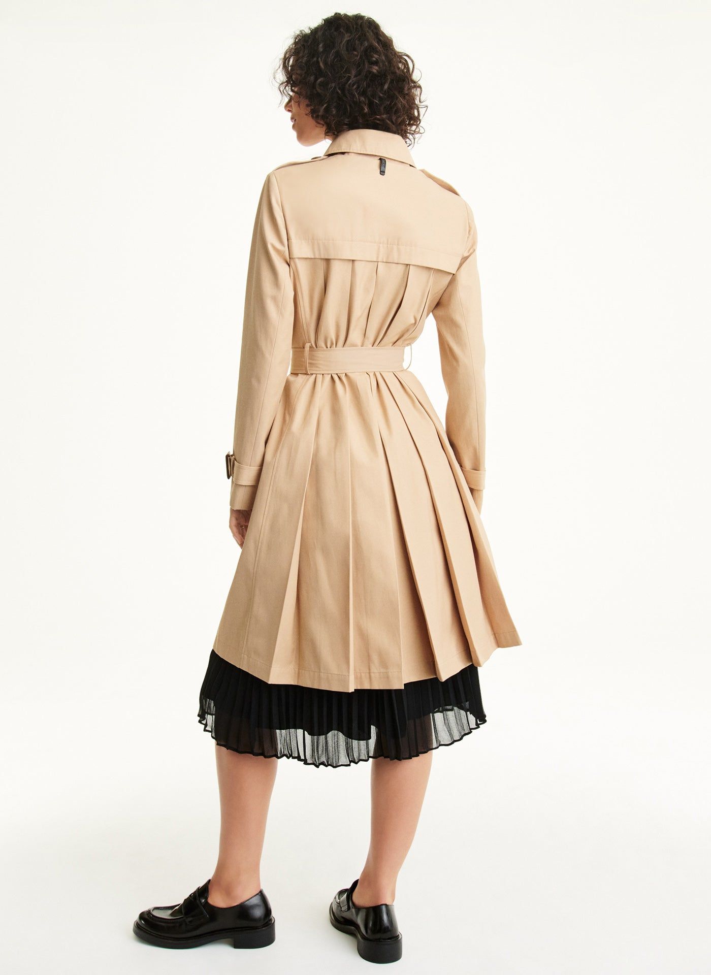 PLEATED TRENCH COAT sold by DKNY product image thumbnail 3