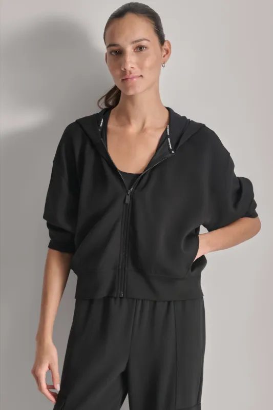 HIGHLINE SCUBA FULL ZIP HOODIE sold by DKNY