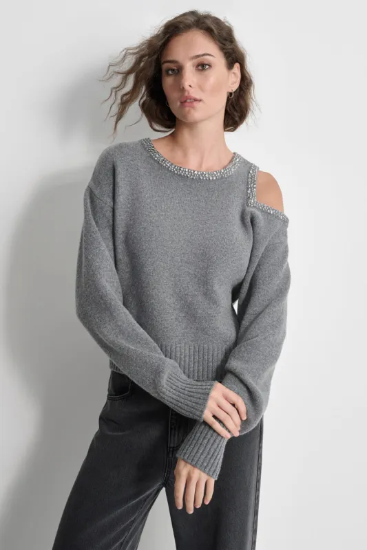 COLD SHOULDER SWEATER sold by DKNY