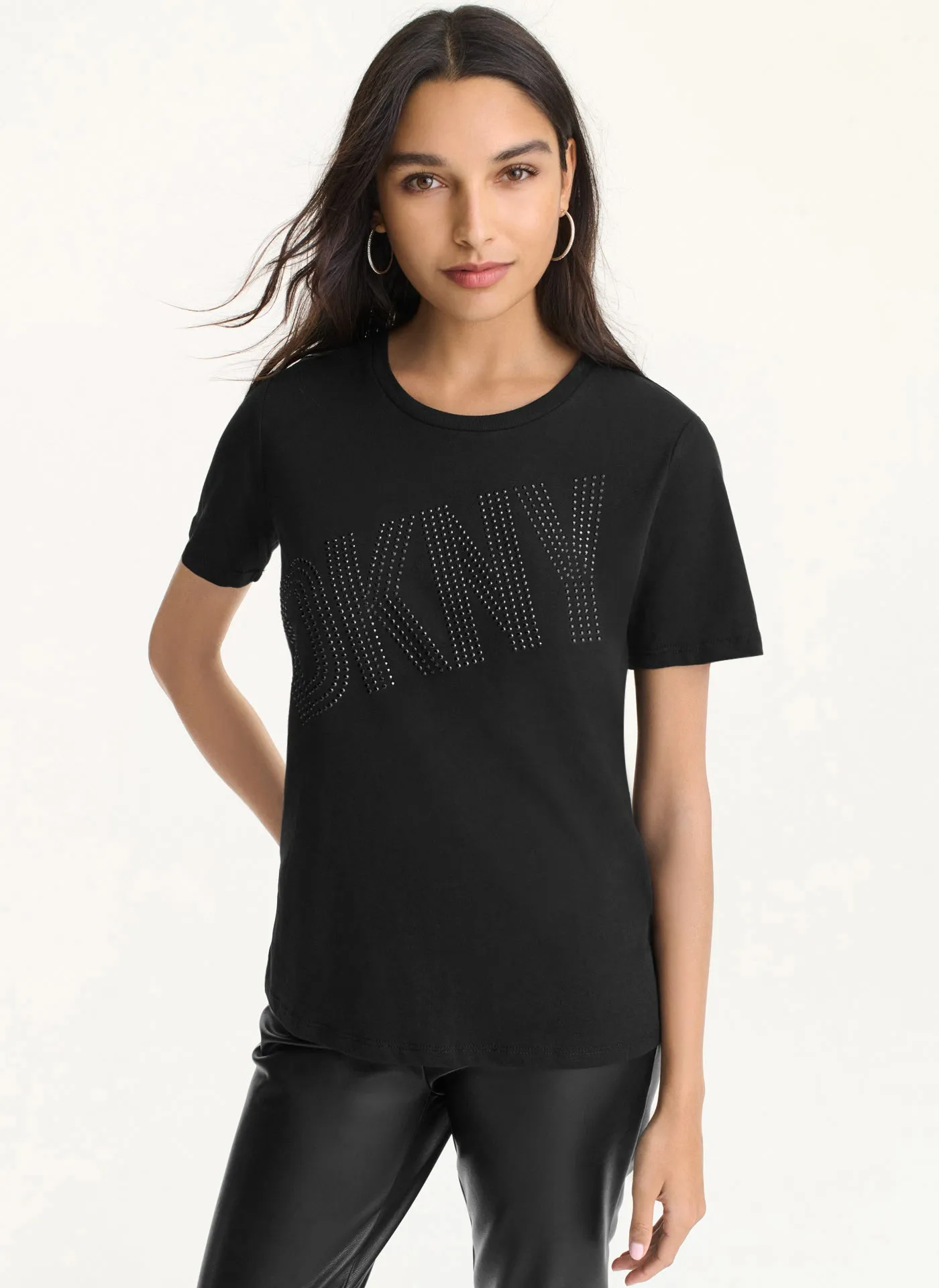 RHINESTONE TEE sold by DKNY
