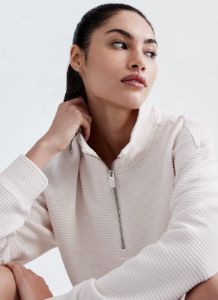 HALF ZIP FUNNEL NECK PULLOVER sold by DKNY