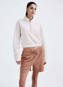 HALF ZIP FUNNEL NECK PULLOVER sold by DKNY