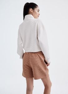 HALF ZIP FUNNEL NECK PULLOVER sold by DKNY