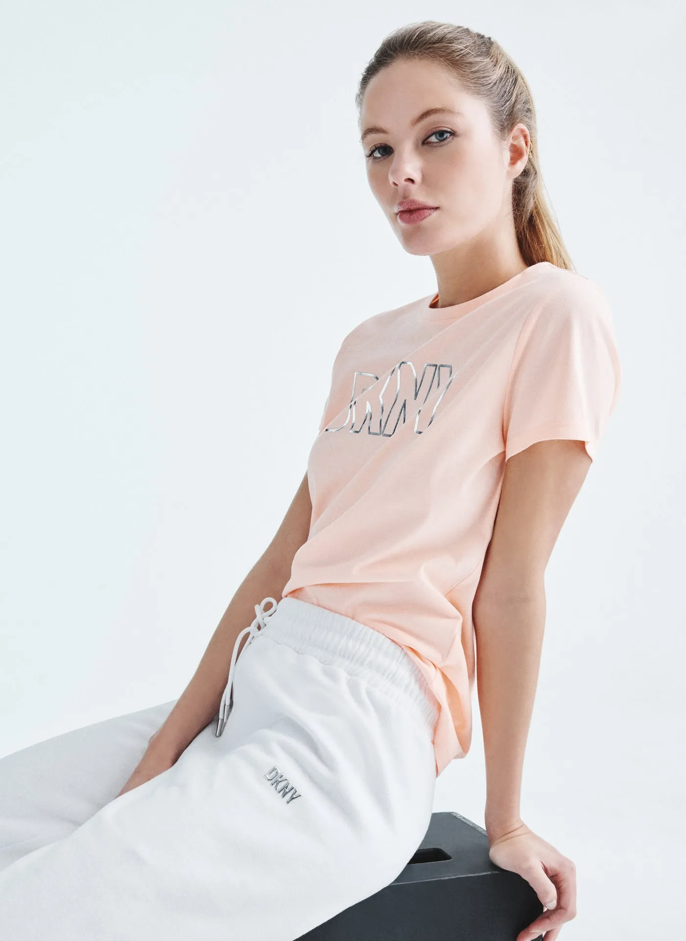 METALLIC BUBBLE LOGO JOGGER sold by DKNY product image thumbnail 3