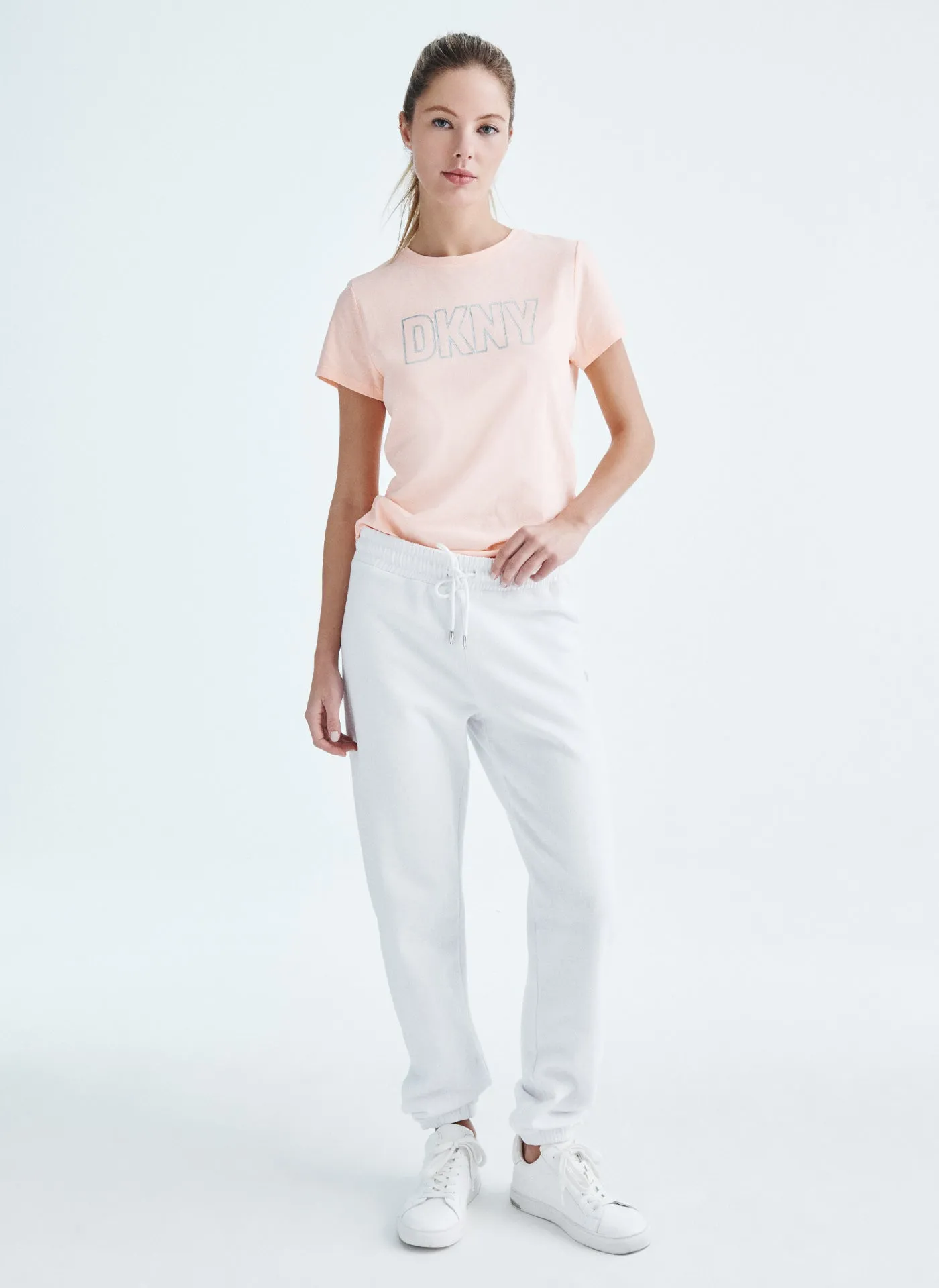 METALLIC BUBBLE LOGO JOGGER sold by DKNY