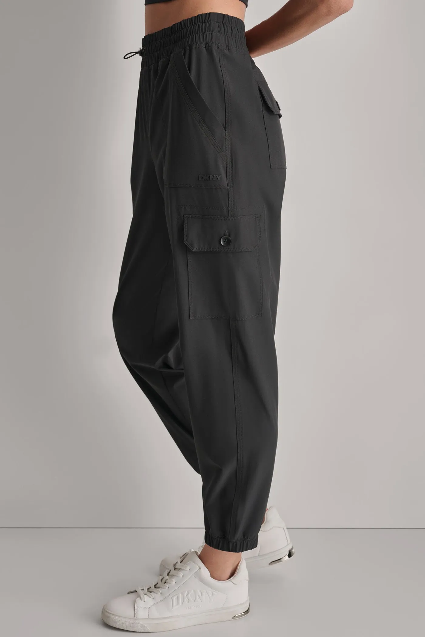 CROPPED HIGH-RISE CARGO JOGGER sold by DKNY product image thumbnail 5