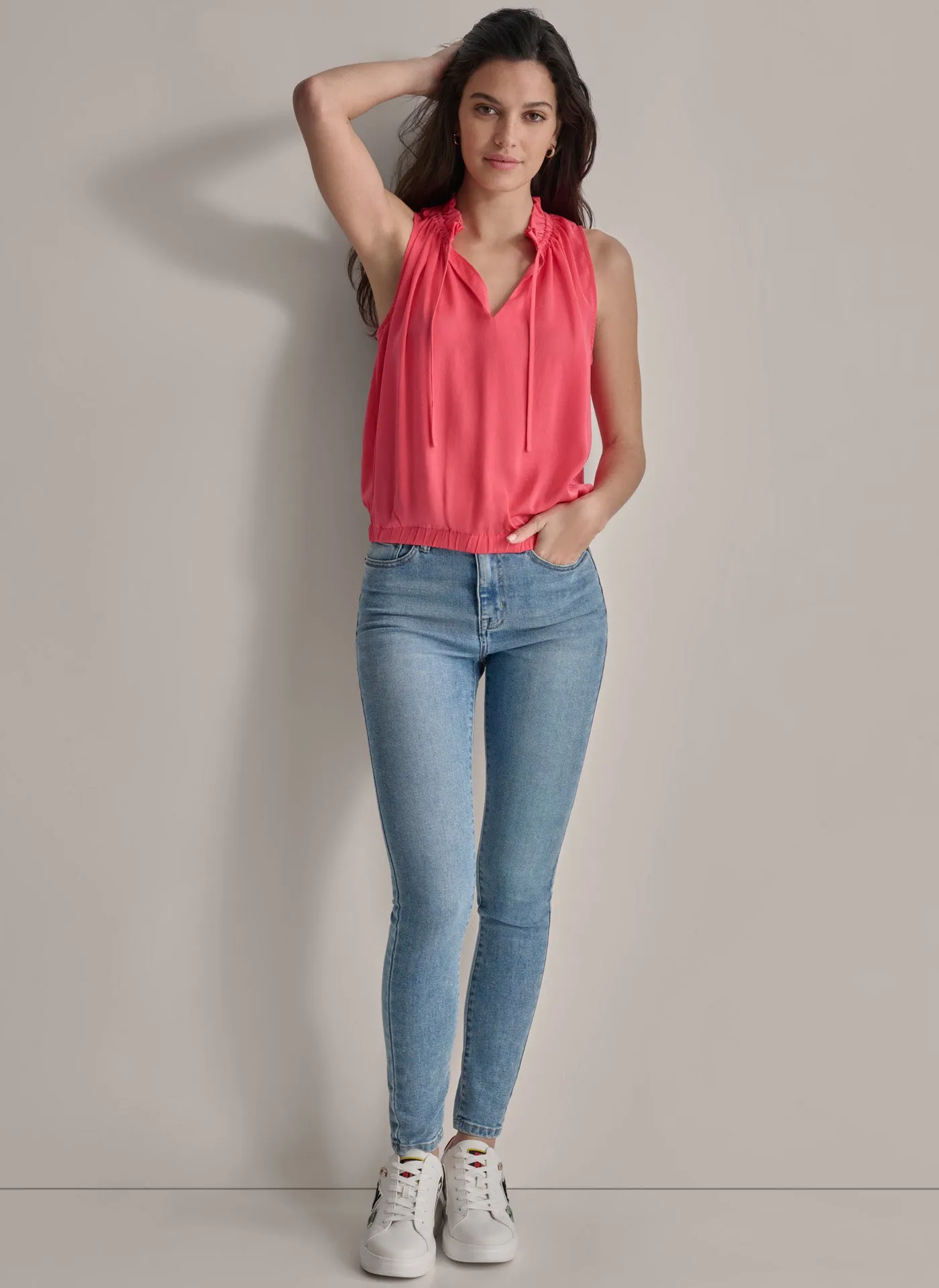 SLEEVELESS BLOUSE sold by DKNY product image thumbnail 4
