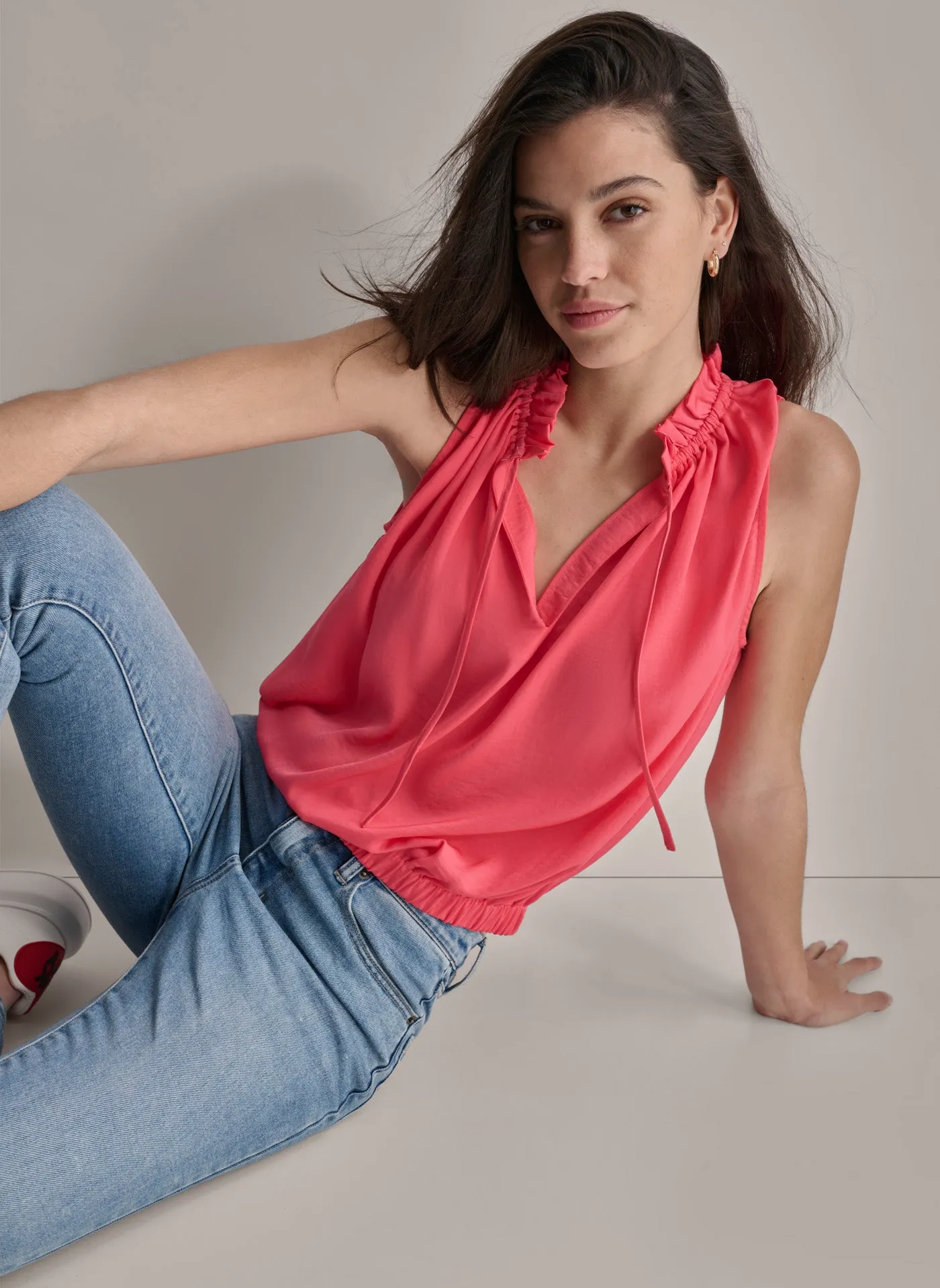 SLEEVELESS BLOUSE sold by DKNY product image thumbnail 5