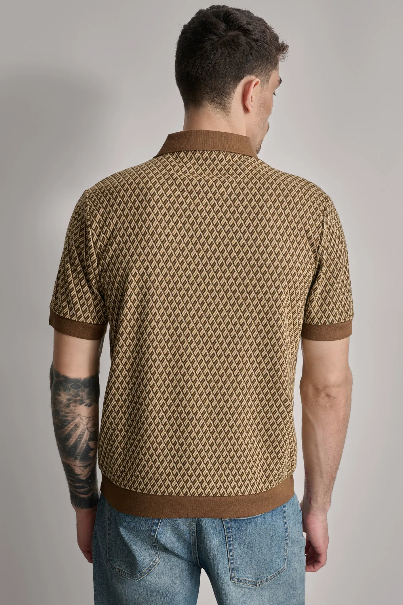 RETRO JACQUARD POLO sold by DKNY product image thumbnail 2