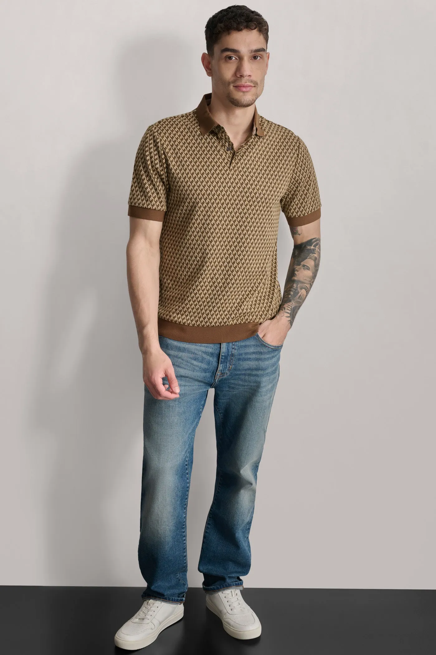 RETRO JACQUARD POLO sold by DKNY product image thumbnail 4
