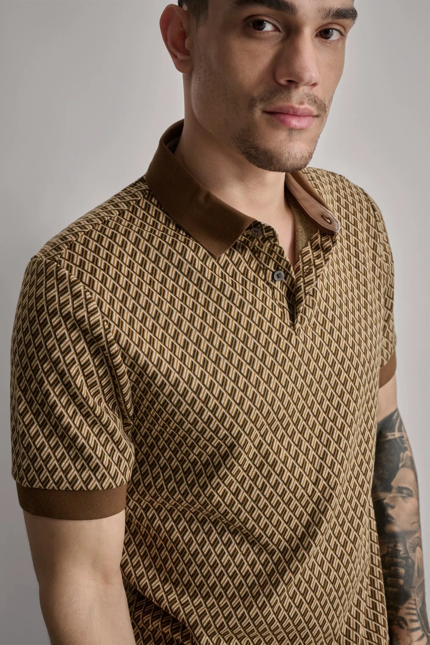 RETRO JACQUARD POLO sold by DKNY product image thumbnail 5
