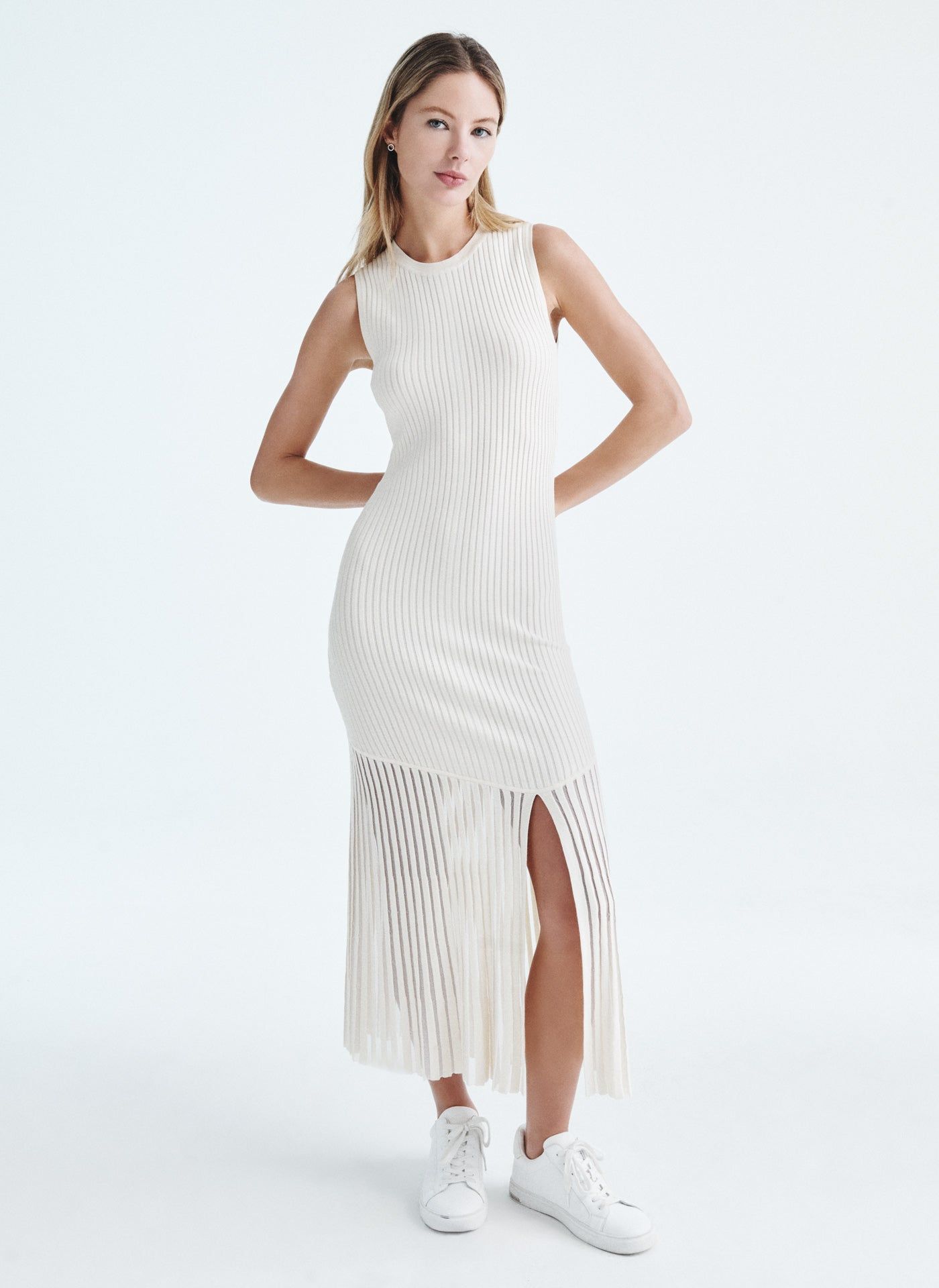 RIBBED KNIT MAXI DRESS sold by DKNY