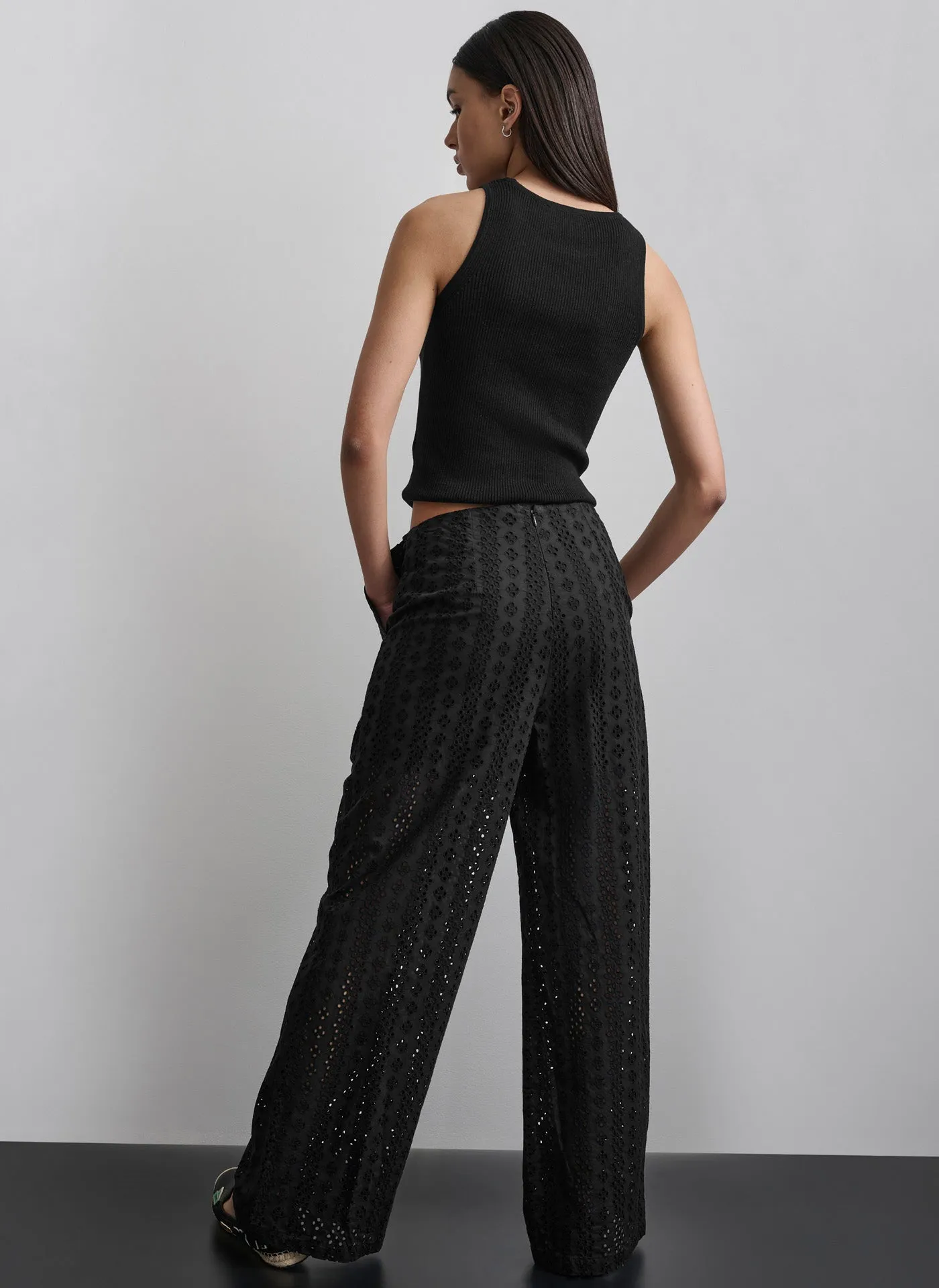 EYELET WIDE LEG TROUSER sold by DKNY product image thumbnail 2