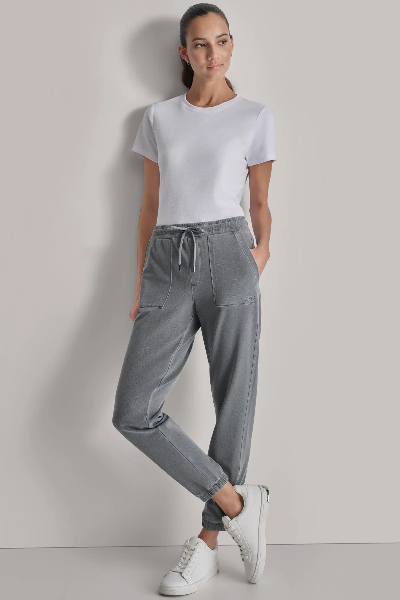 SMOCKED WAISTBAND JOGGER sold by DKNY product image thumbnail 3