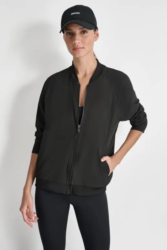 ZIP UP BOMBER JACKET sold by DKNY