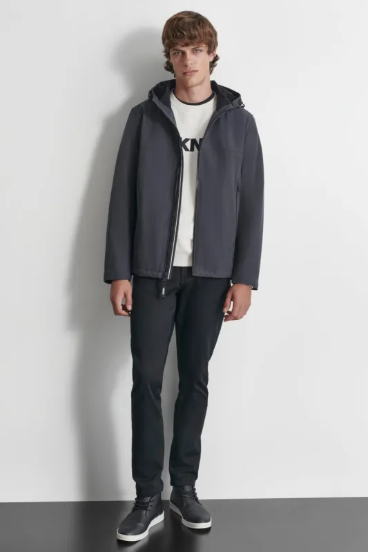 SOFT SHELL JACKET WITH HOOD sold by DKNY