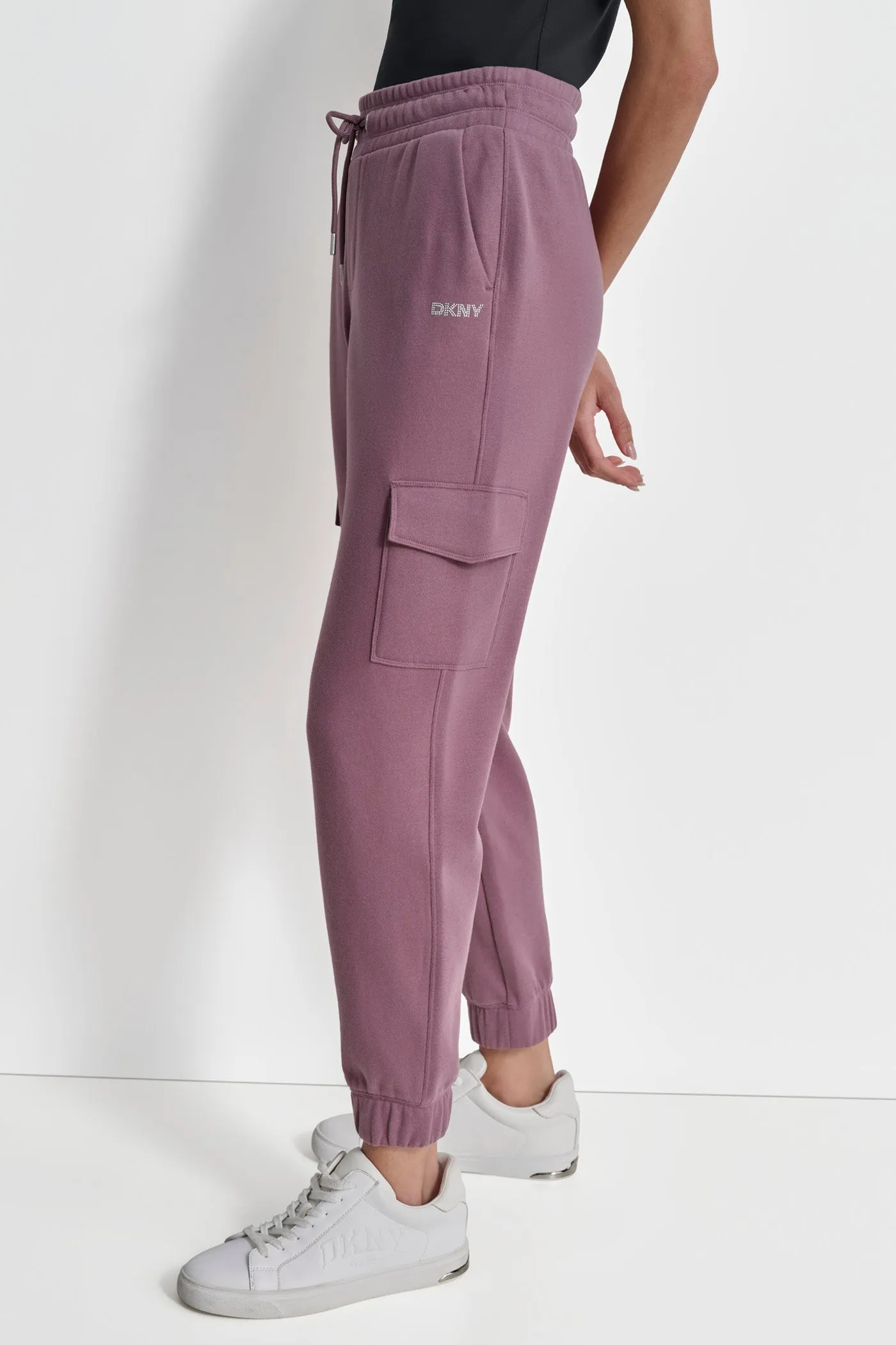 MINI STUD LOGO JOGGER WITH CARGO POCKETS sold by DKNY product image thumbnail 4