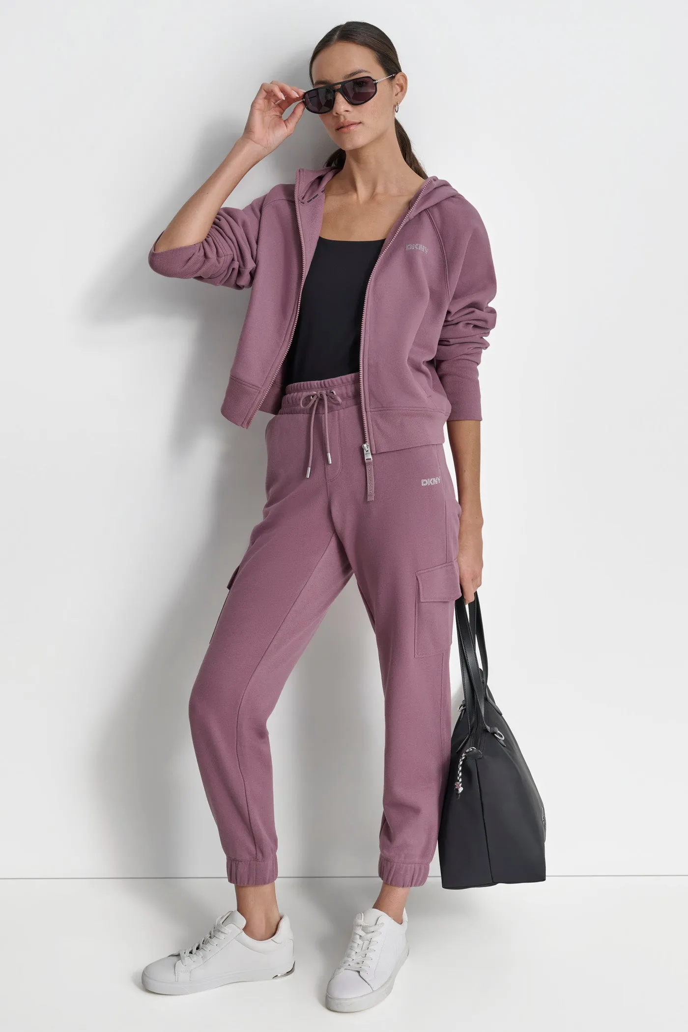 MINI STUD LOGO JOGGER WITH CARGO POCKETS sold by DKNY product image thumbnail 3