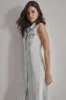 SLEEVELESS DENIM MAXI SHIRT DRESS sold by DKNY