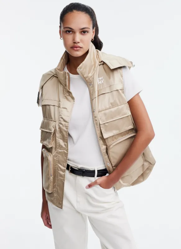 PUFFER VEST made by DKNY