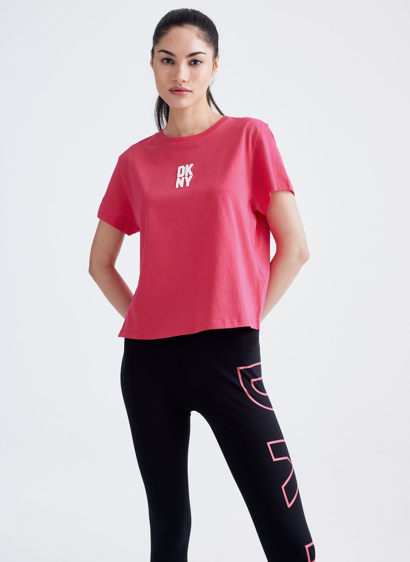 PUFF LOGO CROPPED TEE sold by DKNY product image thumbnail 3