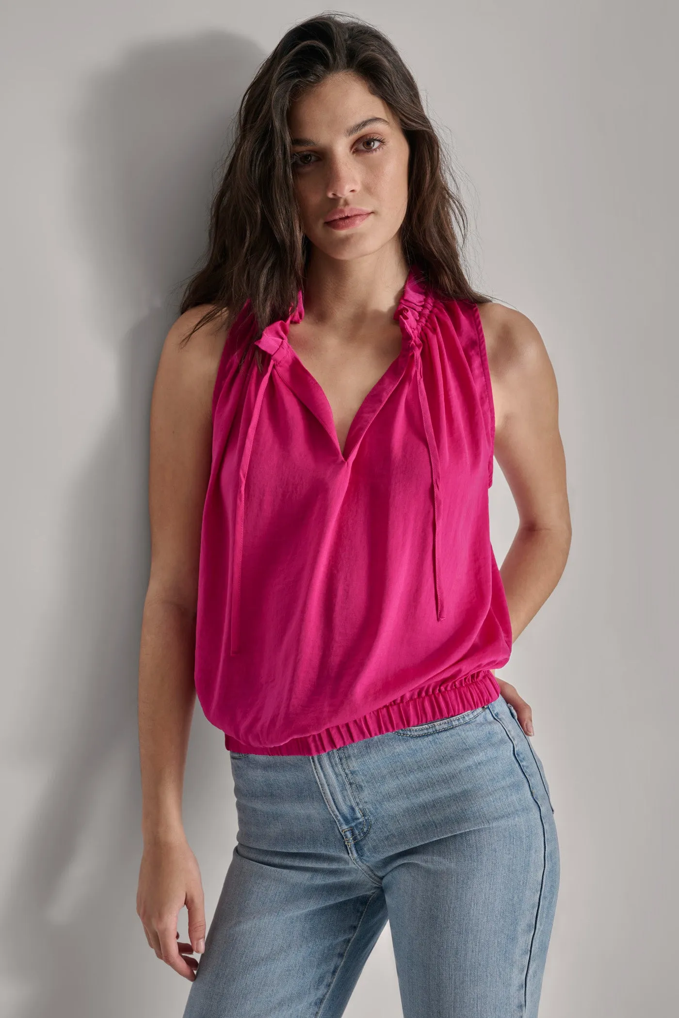 SLEEVELESS BLOUSE sold by DKNY