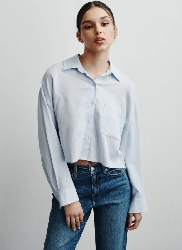 OVERSIZED CROPPED LONG SLEEVE sold by DKNY