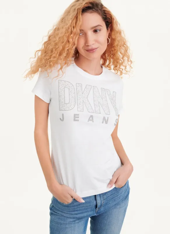 STUD LOGO T SHIRT sold by DKNY