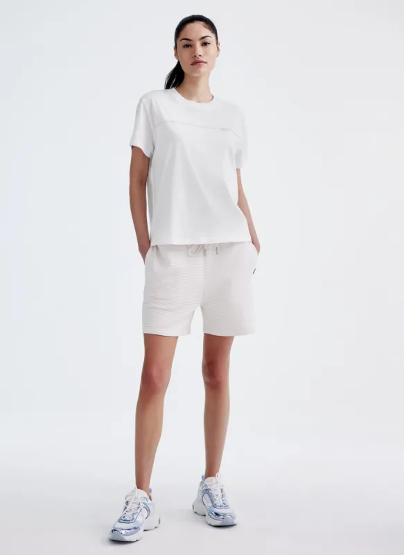 RHINESTONE STRIPE LOGO TEE sold by DKNY