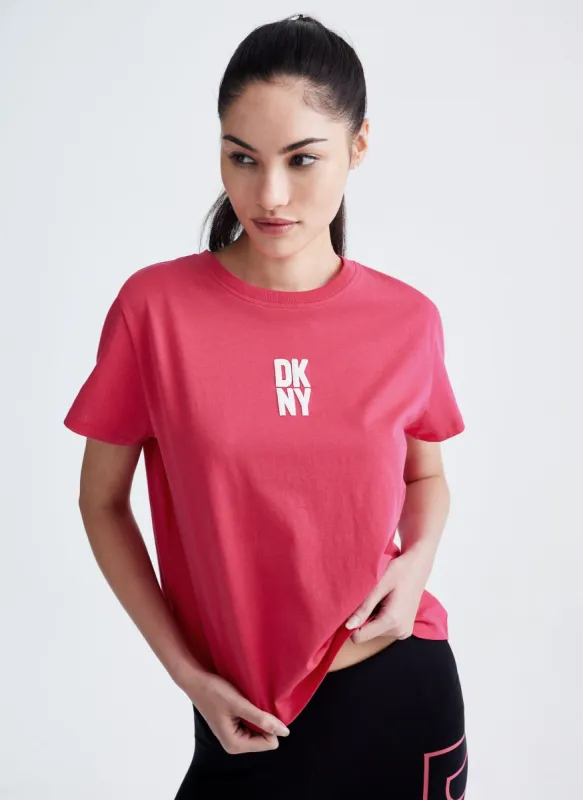 PUFF LOGO CROPPED TEE sold by DKNY