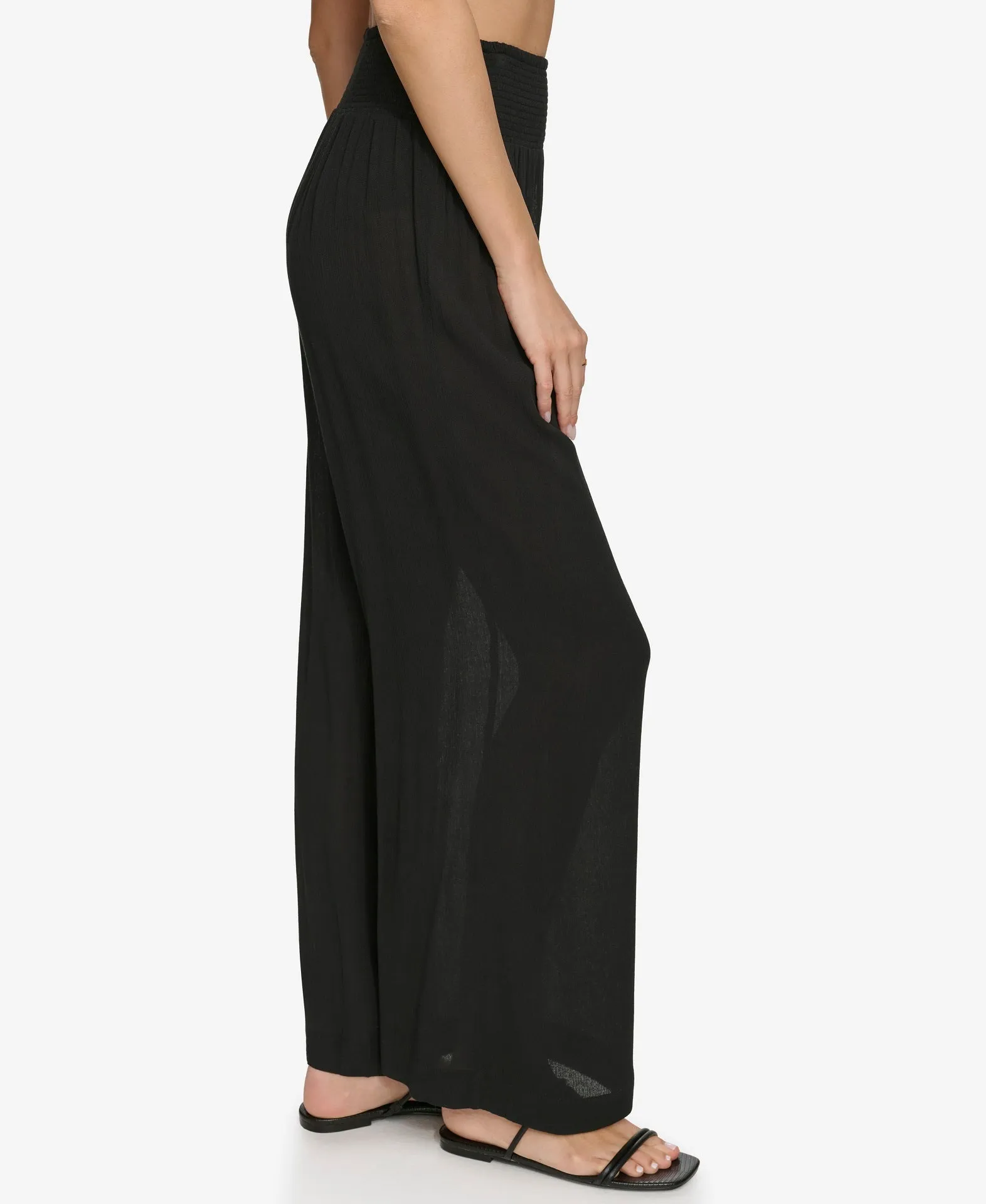 SUMMER GAUZE WIDE-LEG BEACH PANT sold by DKNY product image thumbnail 4