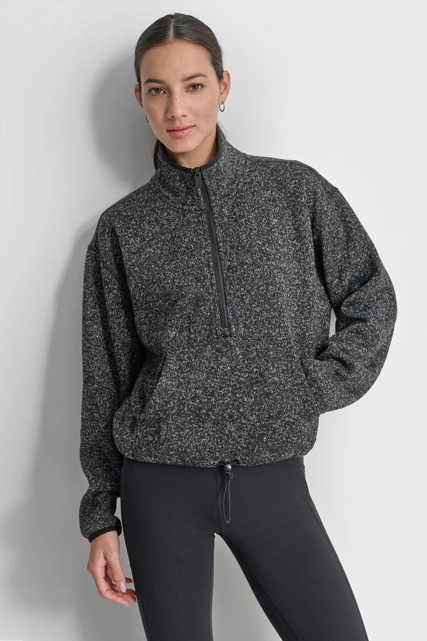 HALF ZIP FLEECE PULLOVER sold by DKNY