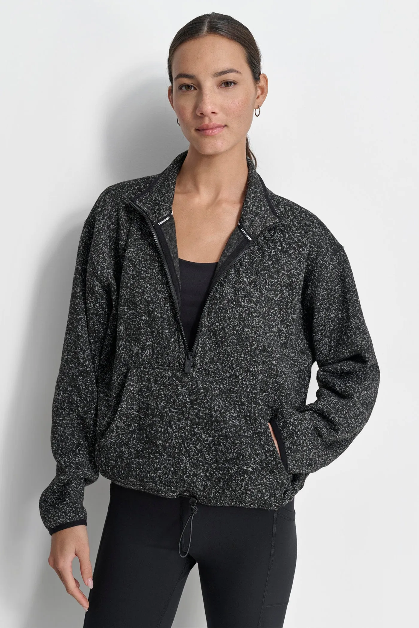 HALF ZIP FLEECE PULLOVER sold by DKNY product image thumbnail 4