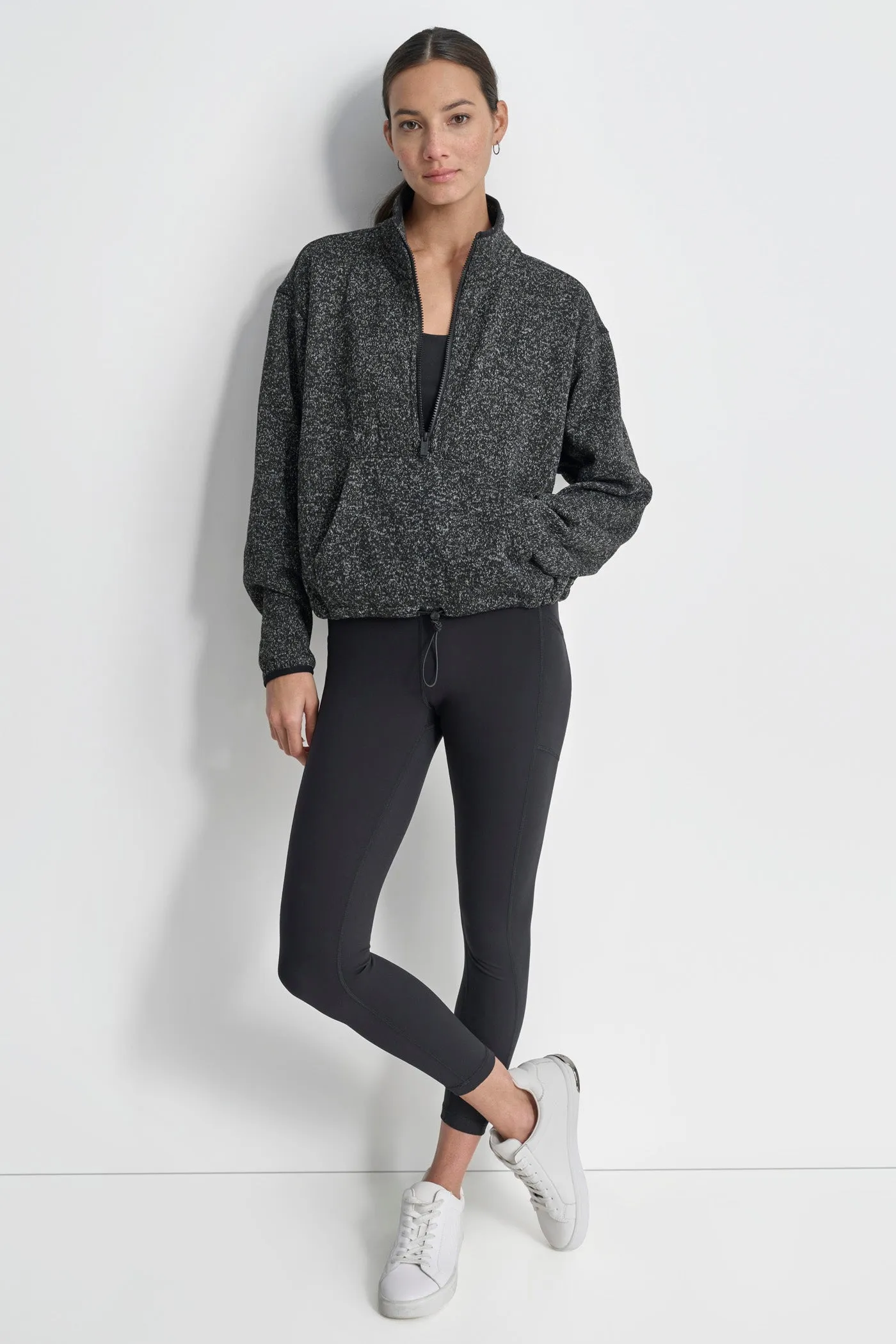 HALF ZIP FLEECE PULLOVER sold by DKNY product image thumbnail 3